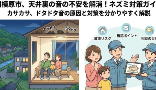 【相模原市】天井から物音がする…これってネズミ？