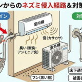 ネズミのエアコン侵入経路｜配管穴・ドレン周りの5分チェックと対策