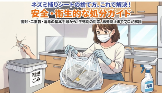 ネズミ捕りシートの捨て方｜生きてる/死んでるで違う安全な処分