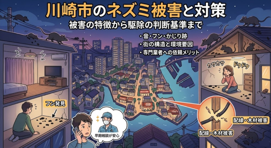 川崎市でネズミ駆除の相談前に知るべき重要ポイントまとめ