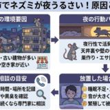 川崎市で夜にネズミがうるさい原因は？放置リスクと対処の判断基準